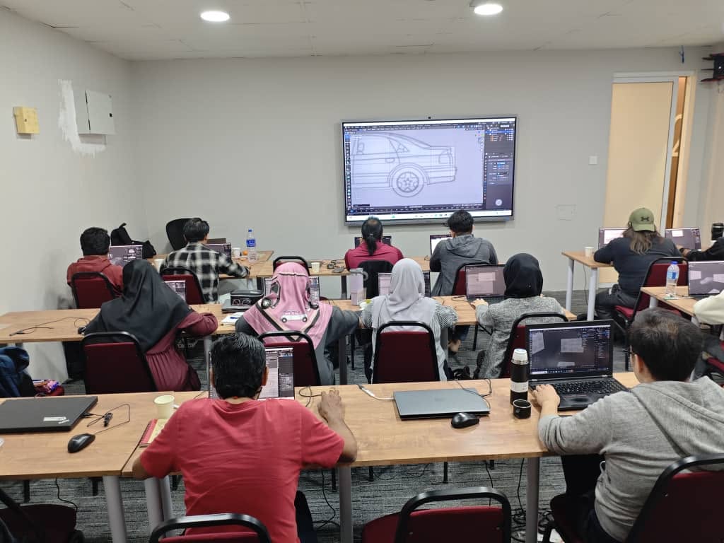 Blender animation training session